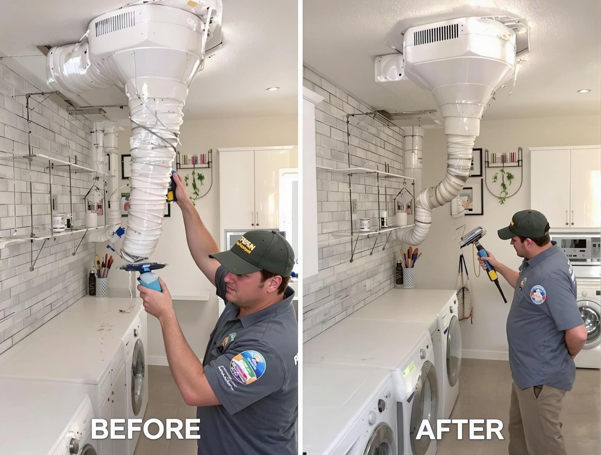 Professional dryer exhaust vent cleaning by Canton Dryer Vent Cleaning in Canton