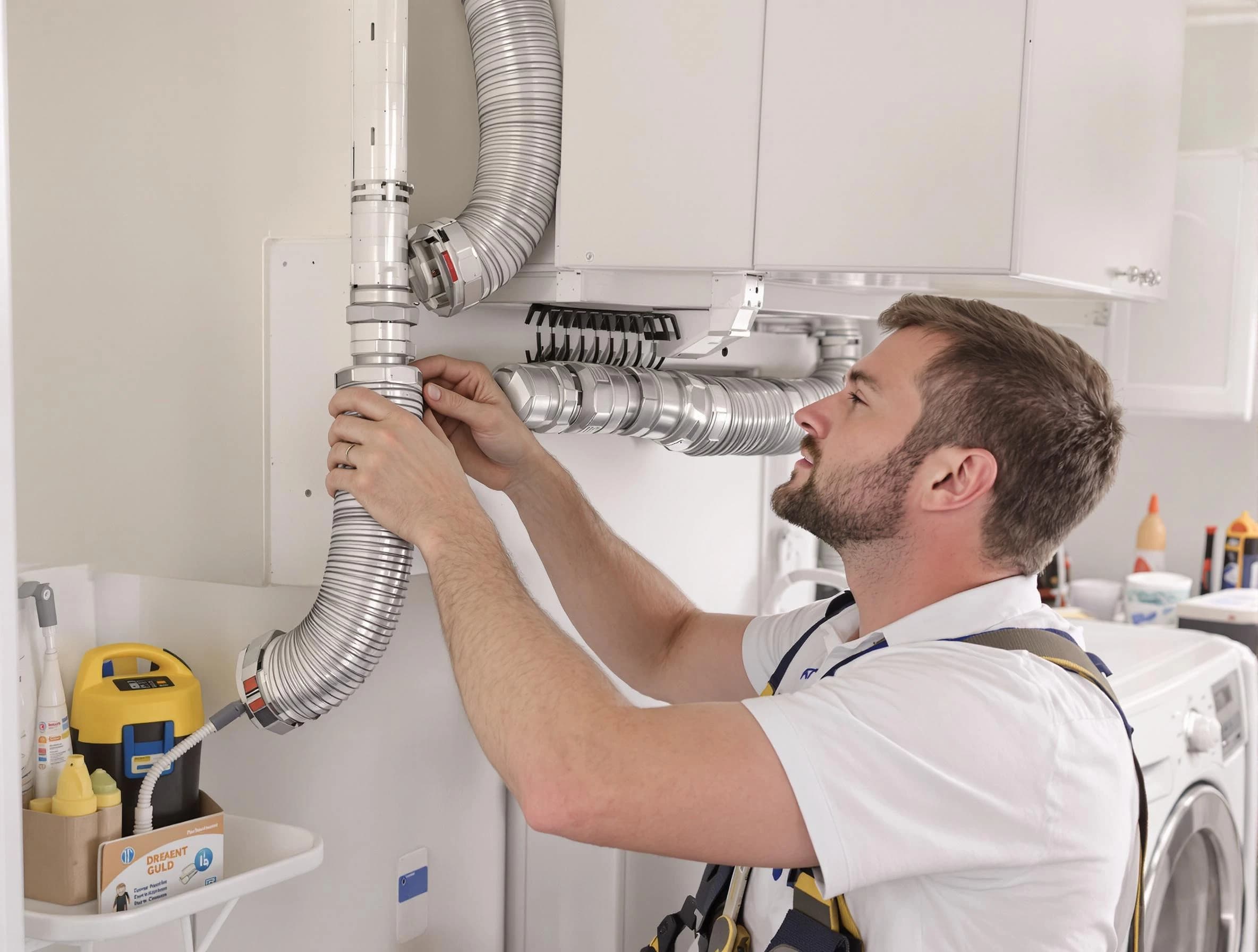Professional dryer vent repair and installation by Canton Dryer Vent Cleaning in Canton